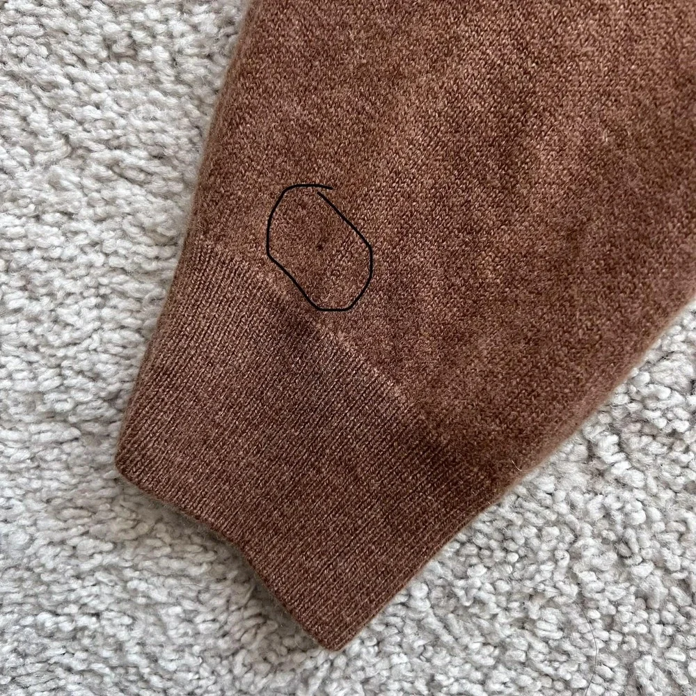 Nordstrom Men's Shop Cashmere Sweater Mens 3XL Brown Crewneck Knit Pullover